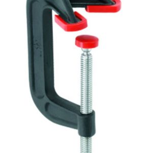 Bessey Clamp, C-Style, double jaw, 6 In. x 2-7/8 In., 1200 lb DHCC
