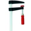 Bessey Clamp, woodworking, F-style, zinc jaws, swivel pads, 2 In. x 4 In., 330 lb LM