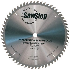 SAWSTOP 60-Tooth Combination Table Saw Blade CB104 184