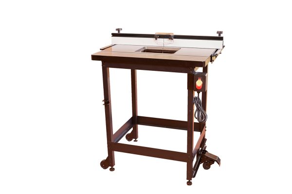 SAWSTOP Standalone Cast Iron Router Table - Power Switch in Stand RT-FS