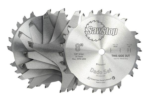 SAWSTOP 8” Premium Dado Set BTS-DS8-2402