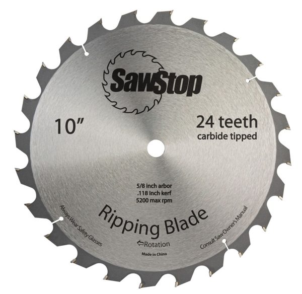 SAWSTOP 24-Tooth Ripping Table Saw Blade BTS-R-24ATB