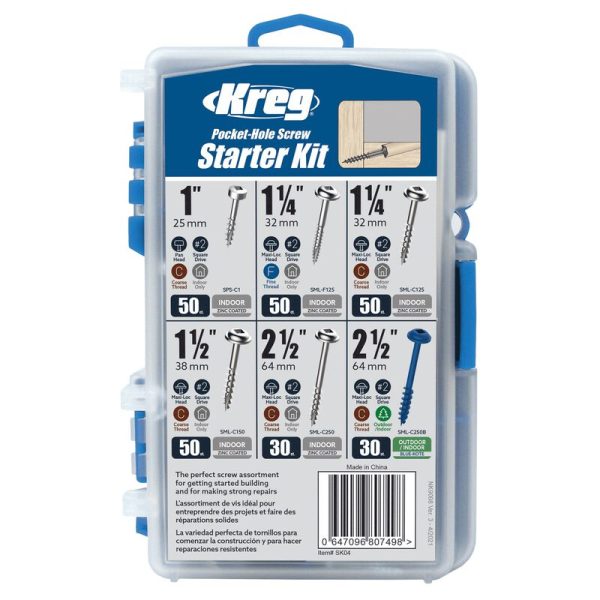 KREG Pocket-Hole Screw Starter Kit SK04